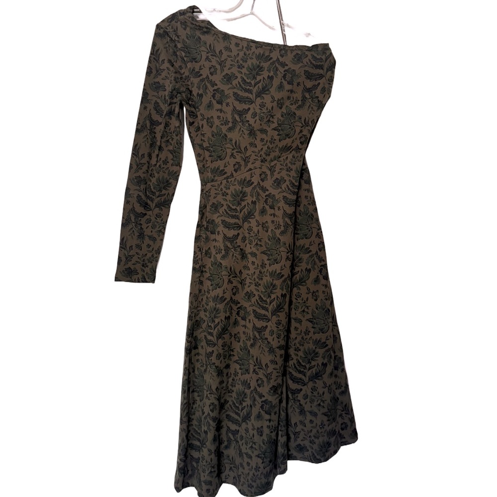 Pact One-Sleeved Floral Dress